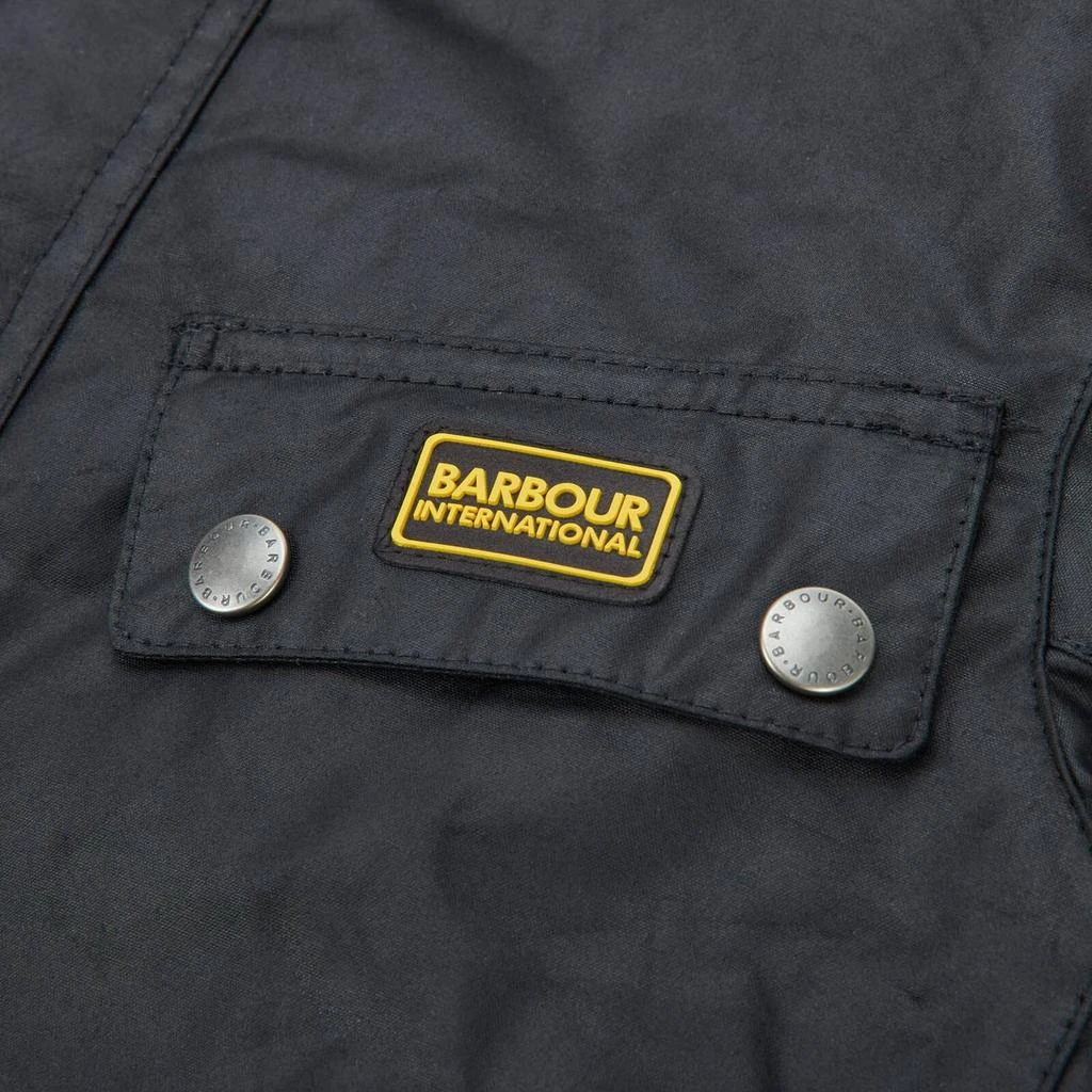 商品Barbour|Barbour International Boys' Duke Wax Jacket - Black,价格¥558,第3张图片详细描述