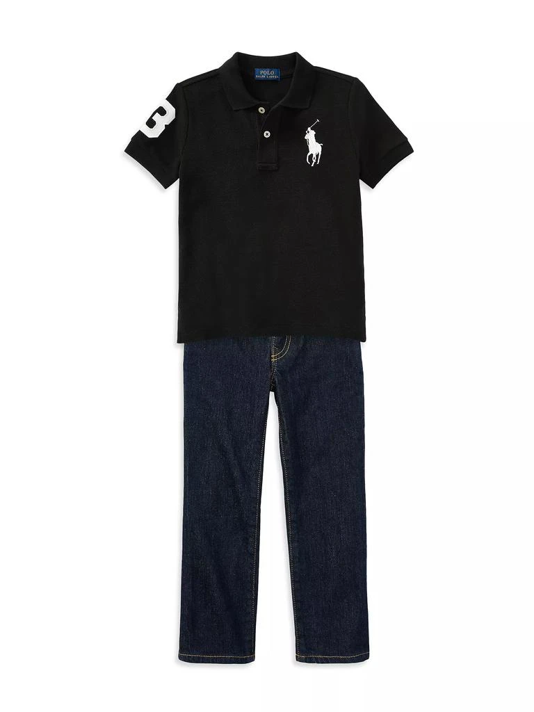 商品Ralph Lauren|​Big Pony Cotton Mesh Polo,价格¥411,第2张图片详细描述