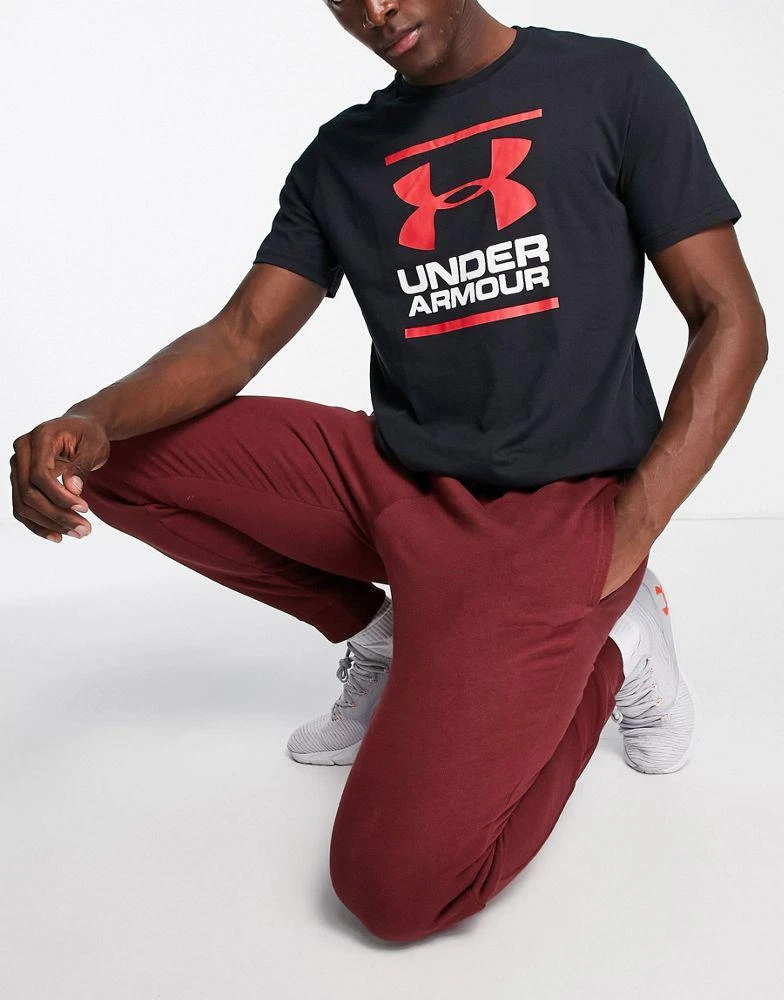 商品Under Armour|Under Armour Training Rival fleece joggers in burgundy,价格¥196,第4张图片详细描述