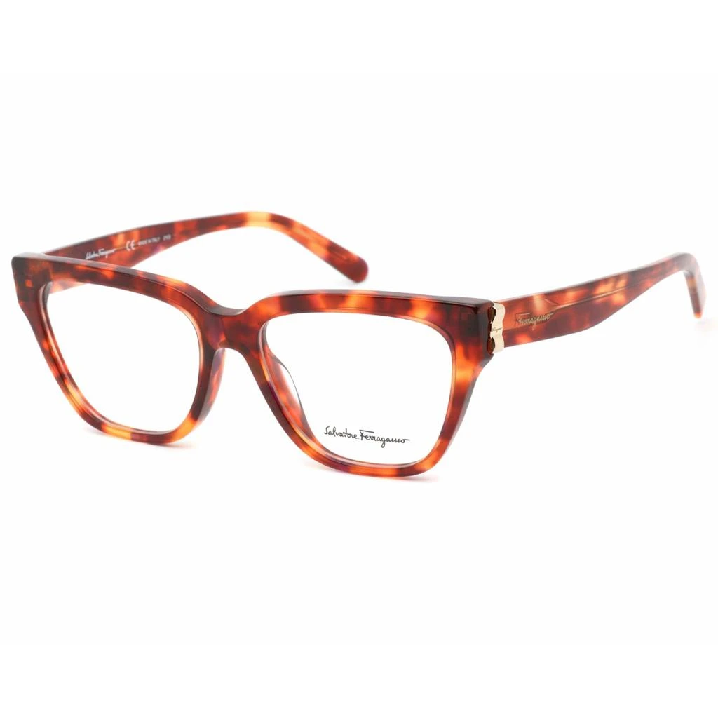 商品Salvatore Ferragamo|Salvatore Ferragamo Women's Eyeglasses - Tortoise Cat-Eye Plastic Frame | SF2893 214,价格¥490,第1张图片
