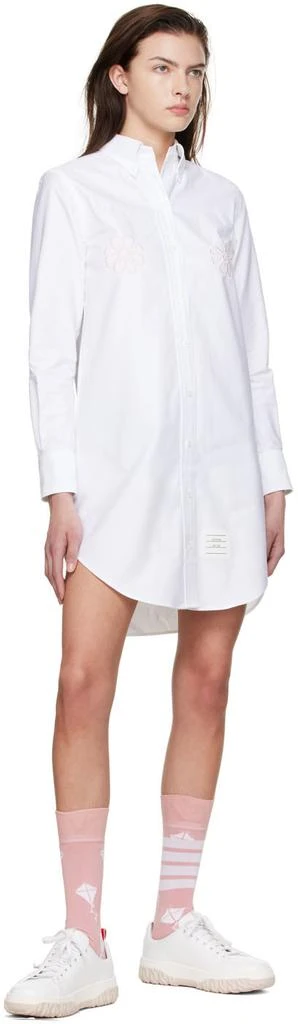 商品Thom Browne|White Cotton Mini Dress,价格¥3895,第4张图片详细描述