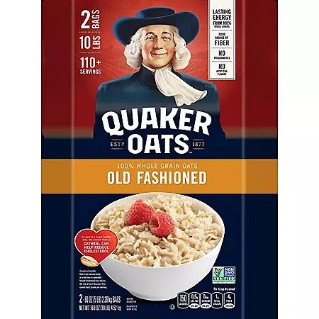 商品QUAKER|Quaker Old Fashioned Oats 160 oz., 2 pk.,价格¥82,第4张图片详细描述