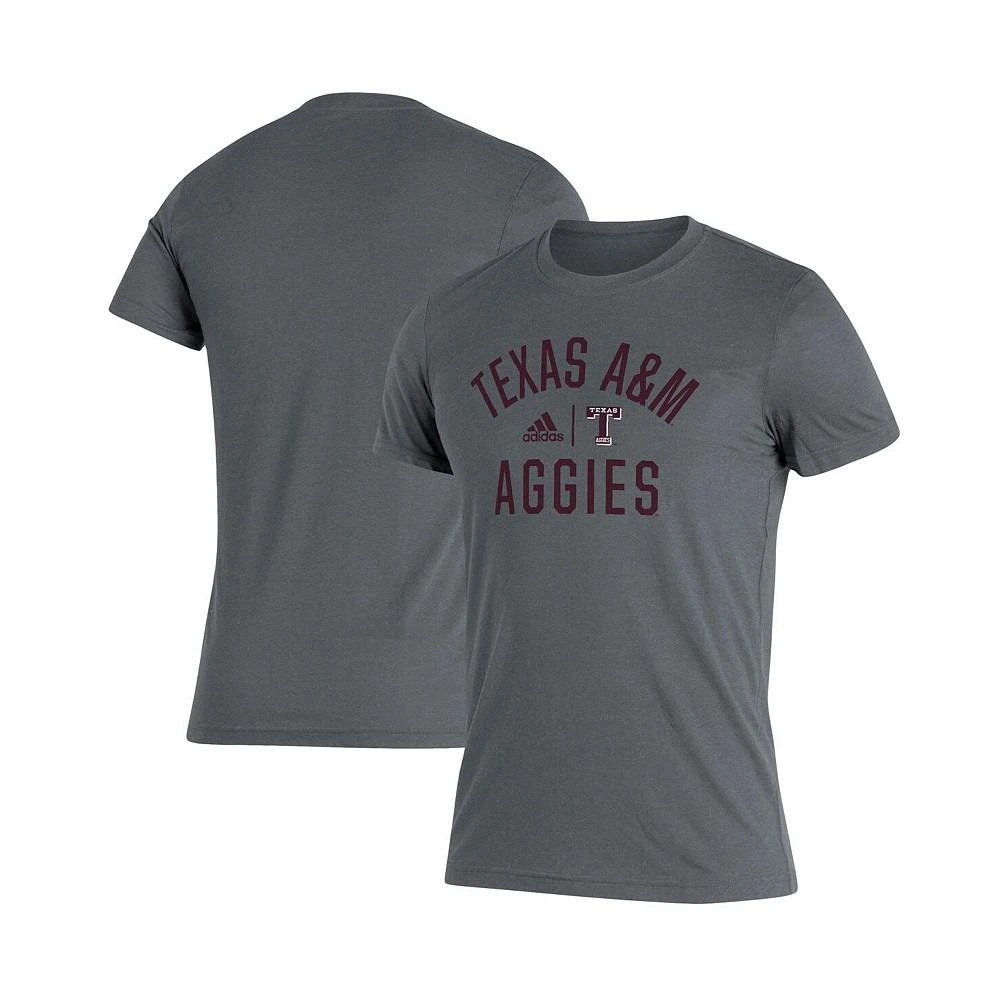 商品Adidas|Men's Heathered Gray Texas A&M Aggies Sideline Locker Heritage T-shirt,价格¥224,第2张图片详细描述
