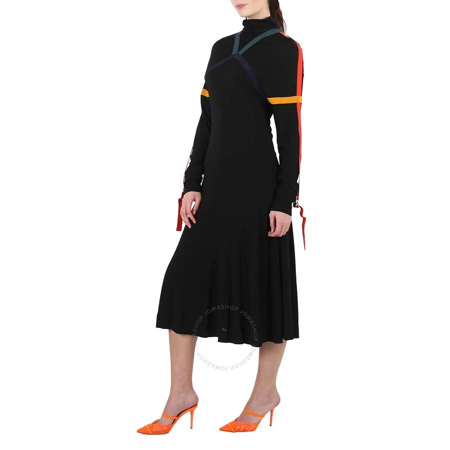 商品Burberry|Ladies Colour Block Detail Jersey Turtleneck Dress In Black,价格¥1817,第2张图片详细描述