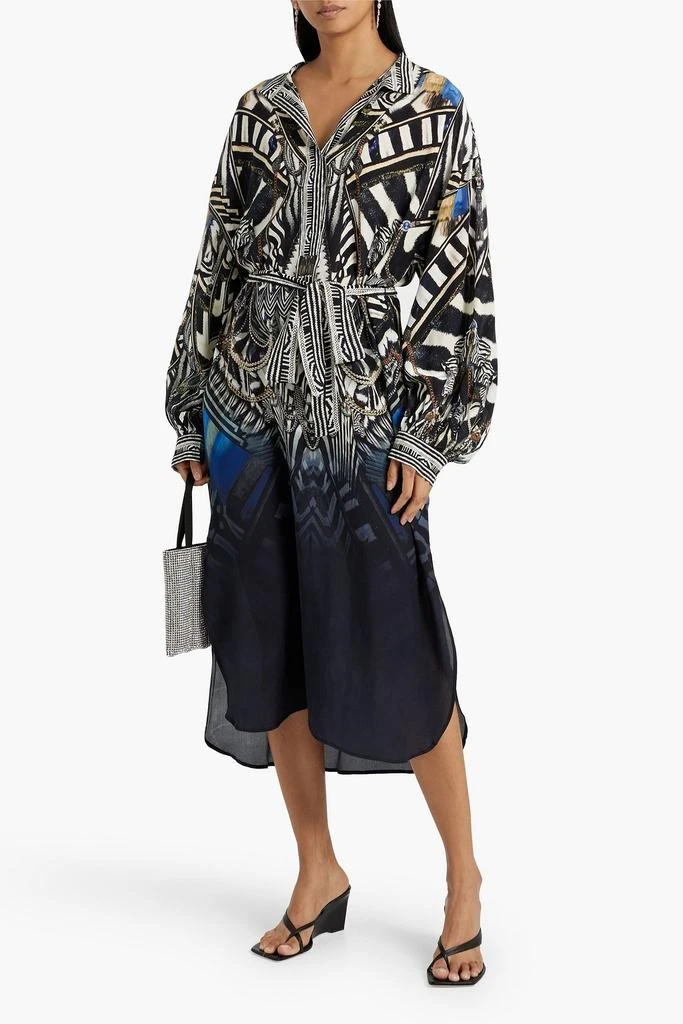 商品Camilla|Embellished printed silk-chiffon midi dress,价格¥1510,第2张图片详细描述