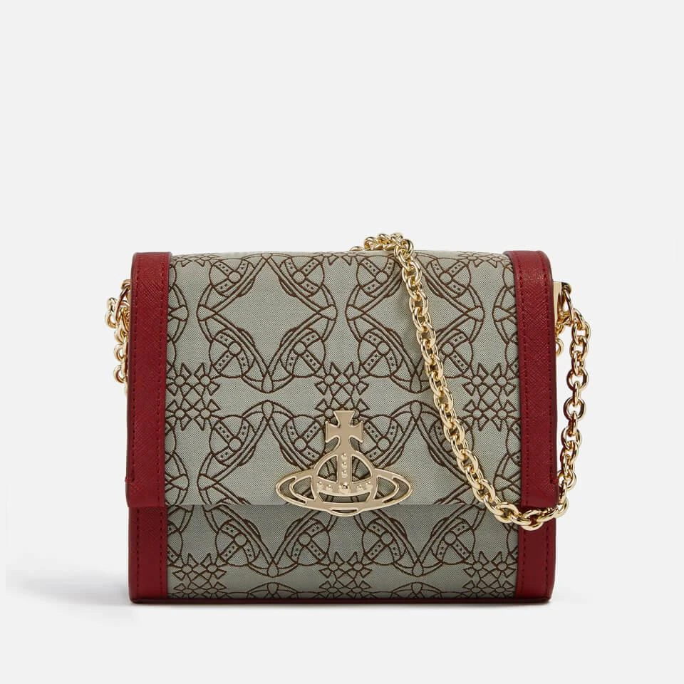 商品Vivienne Westwood|Vivienne Westwood Small Lucy Vegan Leather and Logo-Jacquard Bag,价格¥1574,第1张图片