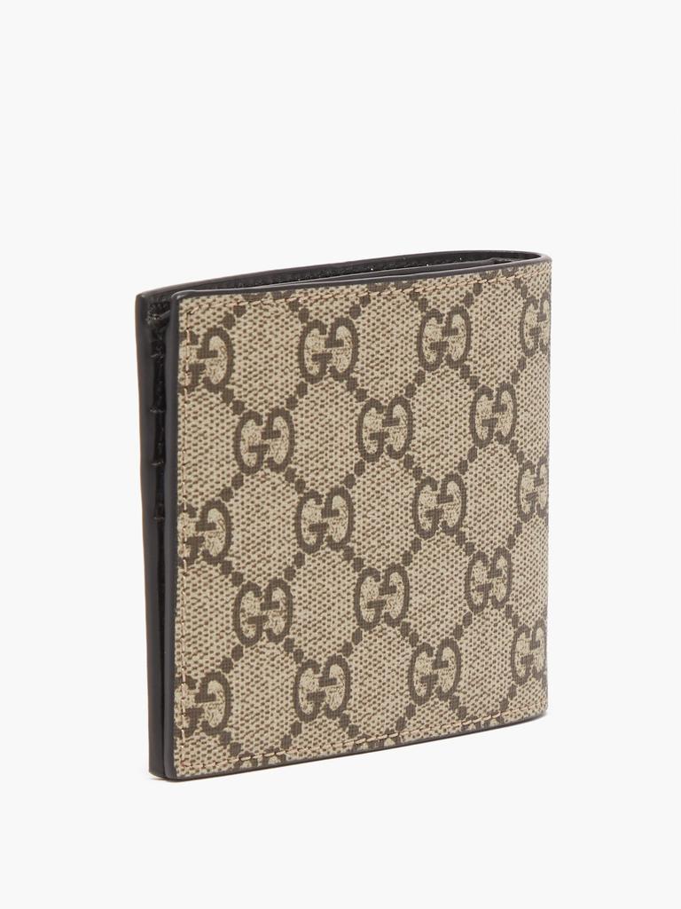 商品Gucci|Bee-print GG Supreme canvas bi-fold wallet,价格¥2737,第5张图片详细描述