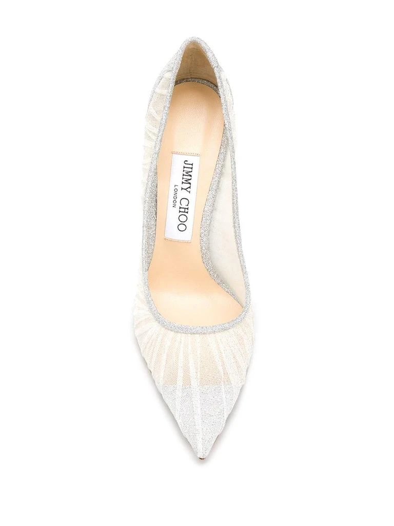 商品Jimmy Choo|Jimmy Choo Women Fine Glitter Fabric W/ Glitter Tulle Pumps,价格¥6070,第2张图片详细描述