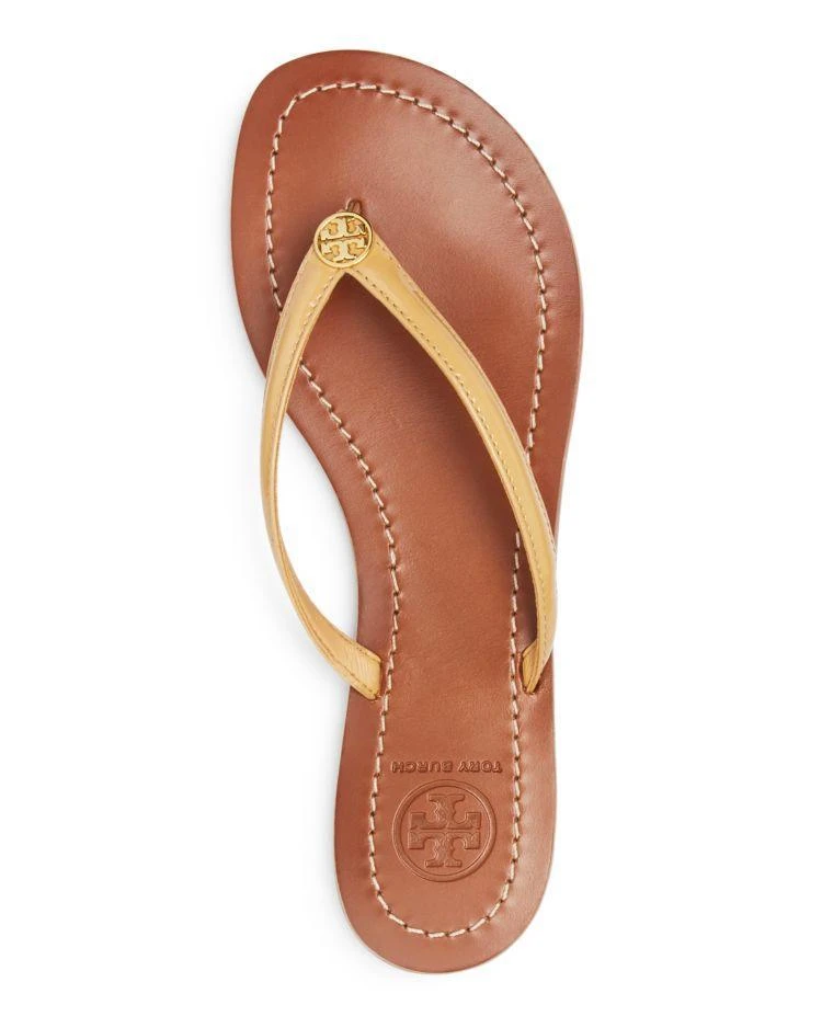 商品Tory Burch|Terra Thong Patent Leather Flip-Flop Sandals,价格¥671,第3张图片详细描述