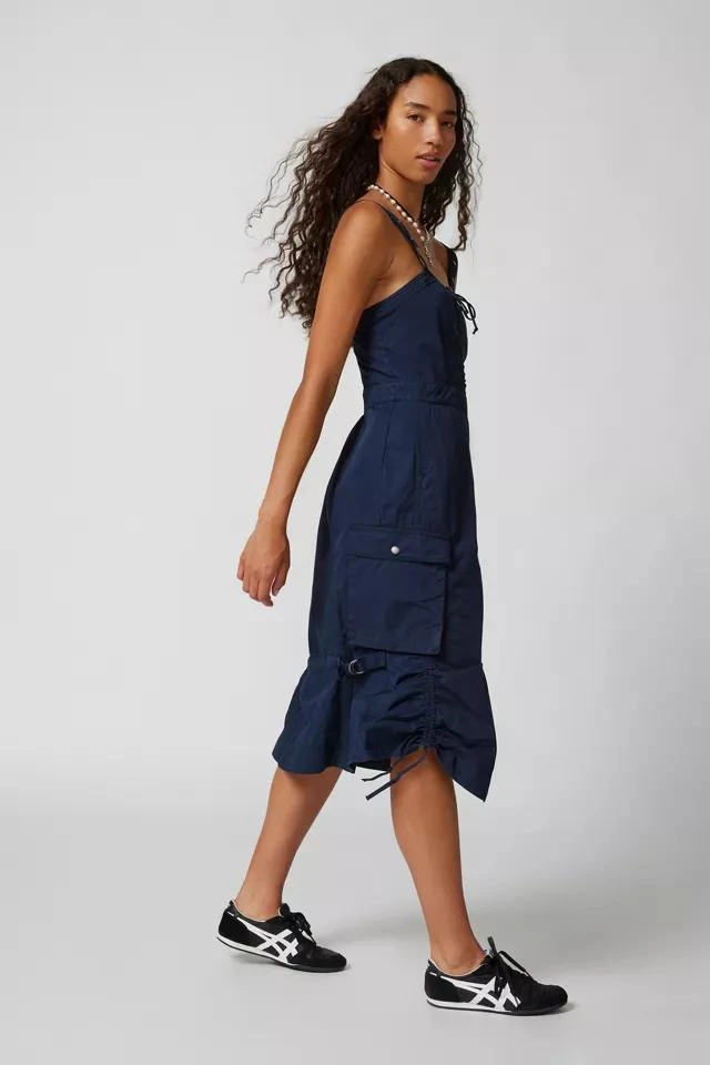 商品Urban Outfitters|UO Libby Ruched Midi Dress,价格¥152,第3张图片详细描述