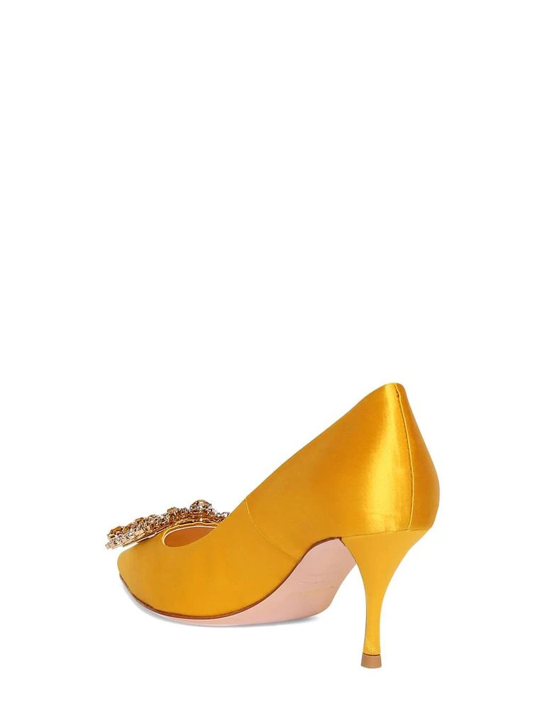 商品Roger Vivier|65mm Flower Crystal & Satin Pumps,价格¥15230,第3张图片详细描述