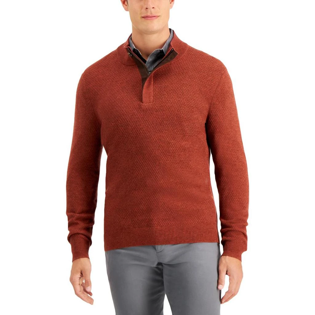 商品Tasso Elba|Tasso Elba Mens Knit 1/4 Zip Sweater,价格¥106,第1张图片