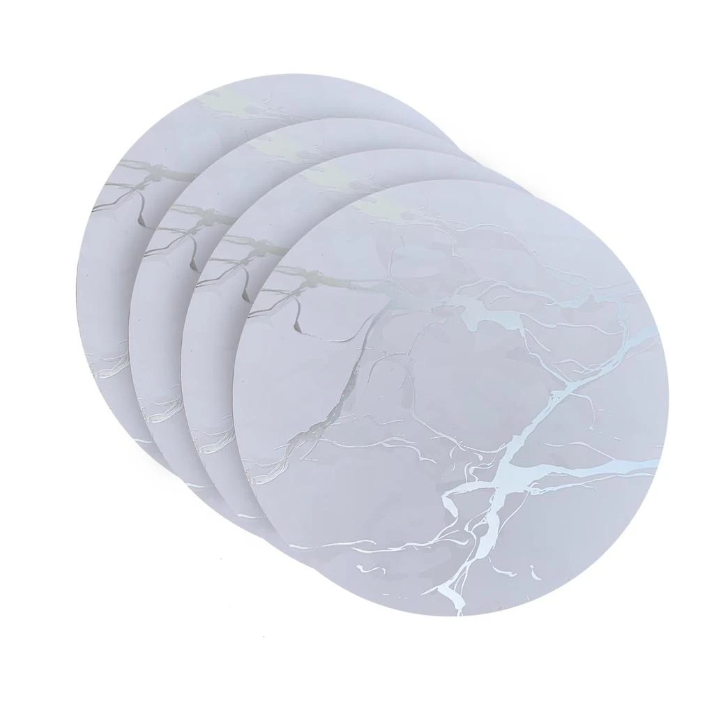 商品Dainty Home|Marble Cork Foil Printed Coaster Set Of 4,价格¥189,第1张图片