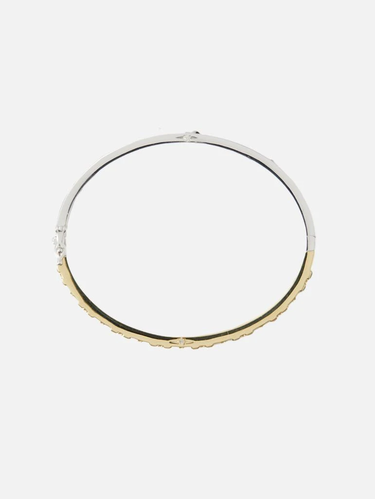 商品THREE STORIES JEWELRY|Classic Two-Toned Baguette Emerald Column Bangle,价格¥34251,第4张图片详细描述