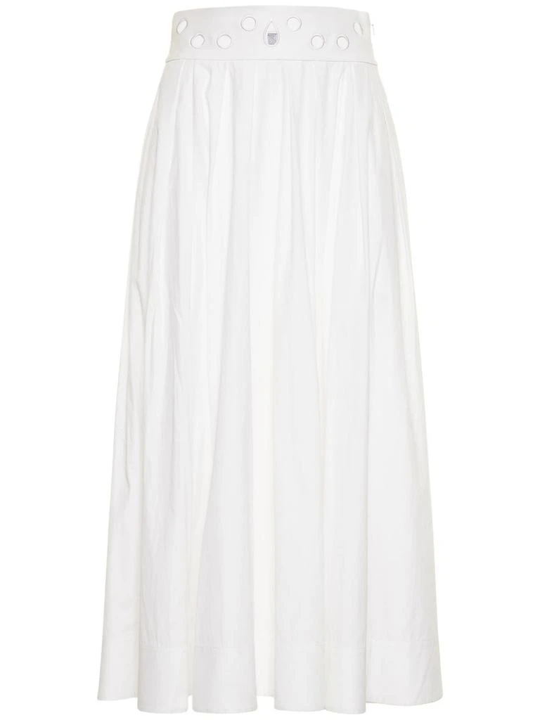 商品Rosie Assoulin|Vanessa Cotton Poplin Midi Skirt,价格¥4139,第1张图片
