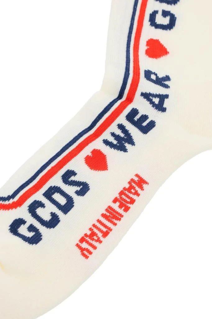 商品GCDS|CUTE TAPE LOGO SOCKS,价格¥186,第4张图片详细描述