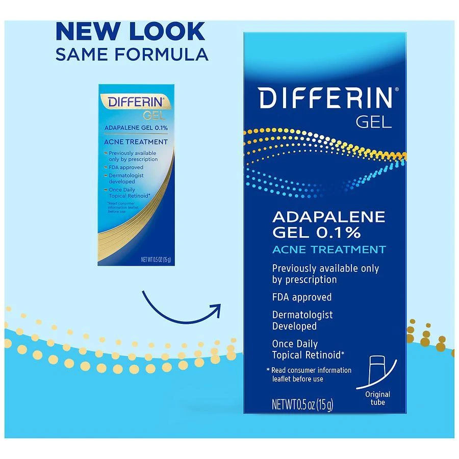 Differin Adapalene Gel 0.1% Acne Treatment 5