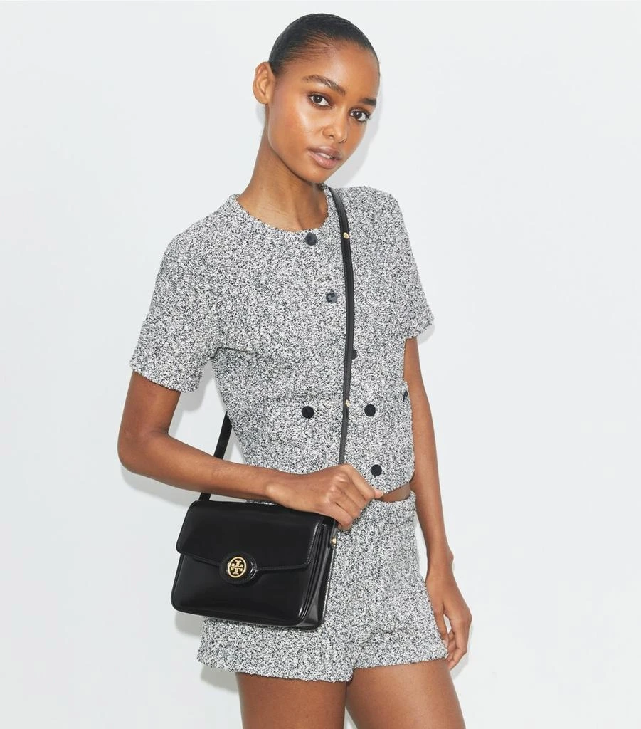 商品Tory Burch| Robinson真皮翻盖单肩包,价格¥1833,第3张图片详细描述