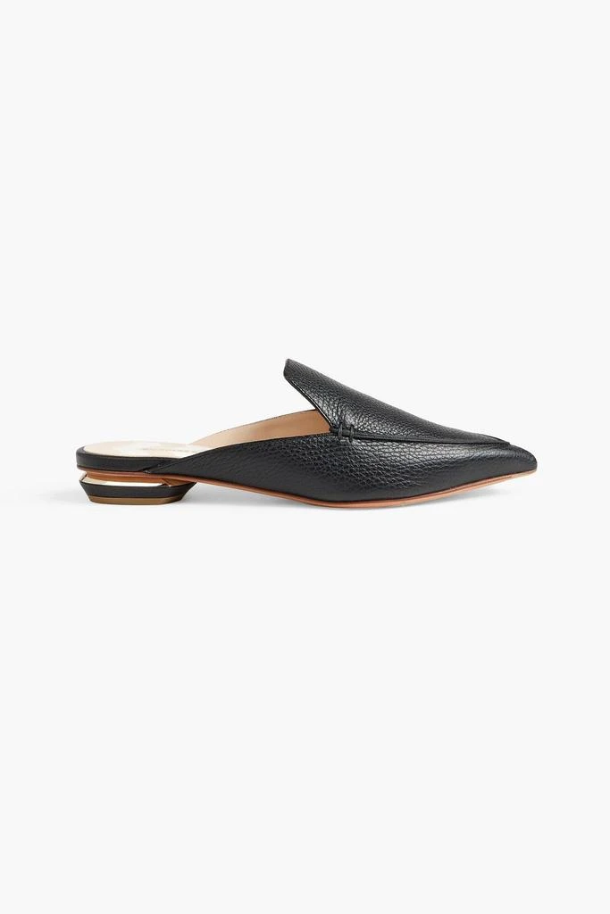 商品Nicholas Kirkwood|Beya pebbled-leather slippers,价格¥1645,第1张图片