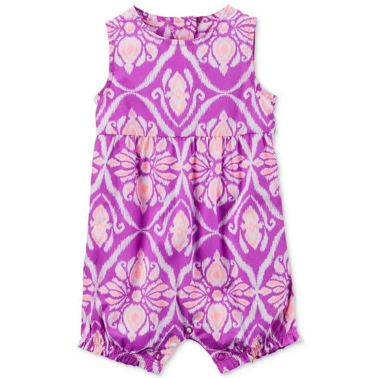 商品Carter's|Geo-Print Romper, Baby Girls (0-24 months),价格¥35,第2张图片详细描述