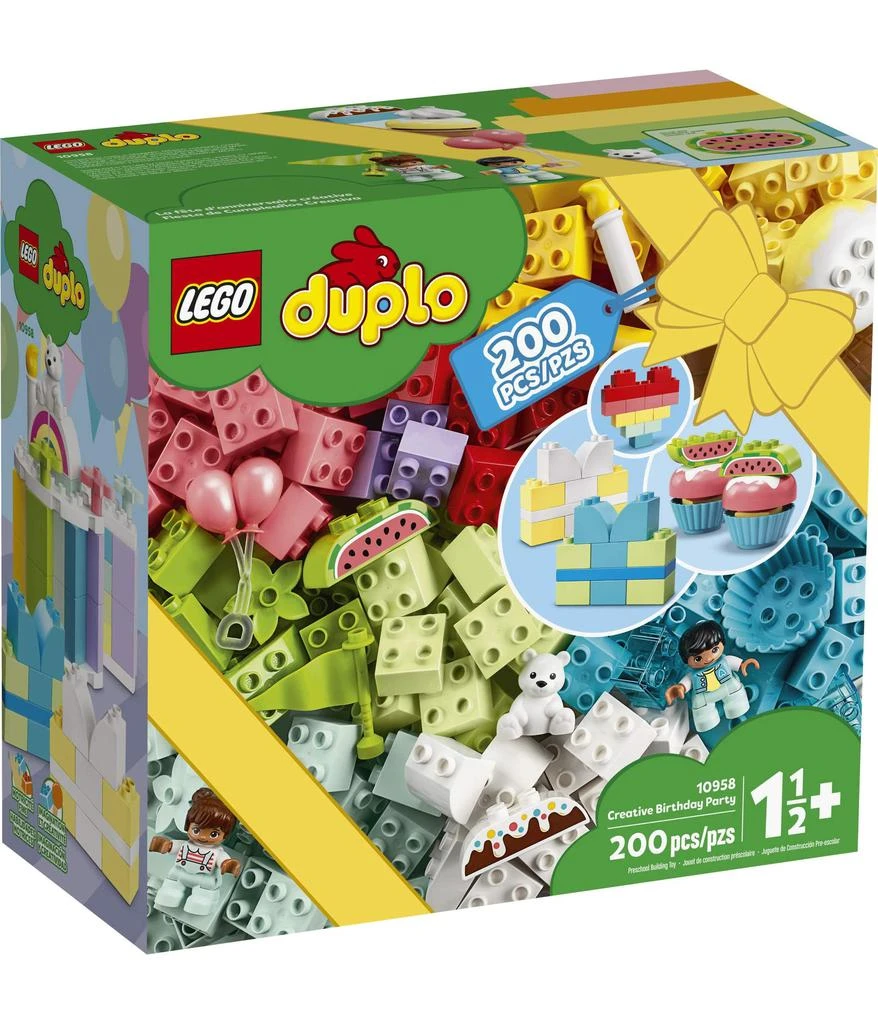 商品LEGO|LEGO DUPLO Classic Creative Birthday Party 10958 Imaginative Building Fun for Toddlers; Creative Toy Gift for Kids, New 2021 (200 Pieces),价格¥449,第2张图片详细描述