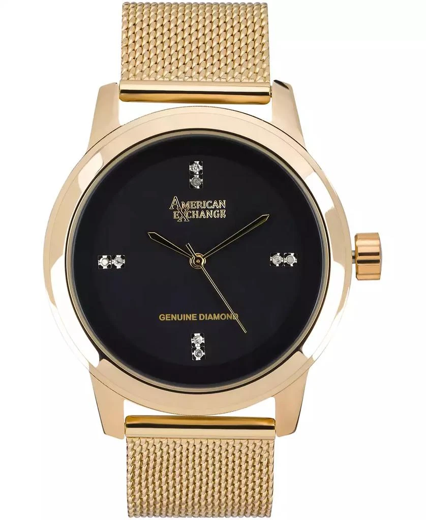 商品American Exchange|Men's Genuine Diamond Collection Watch, 44mm,价格¥150,第1张图片