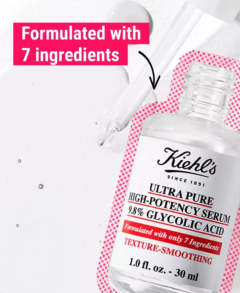 商品Kiehl's|Ultra Pure High-Potency 9.8% Glycolic Acid Serum, 1 oz.,价格¥252,第3张图片详细描述