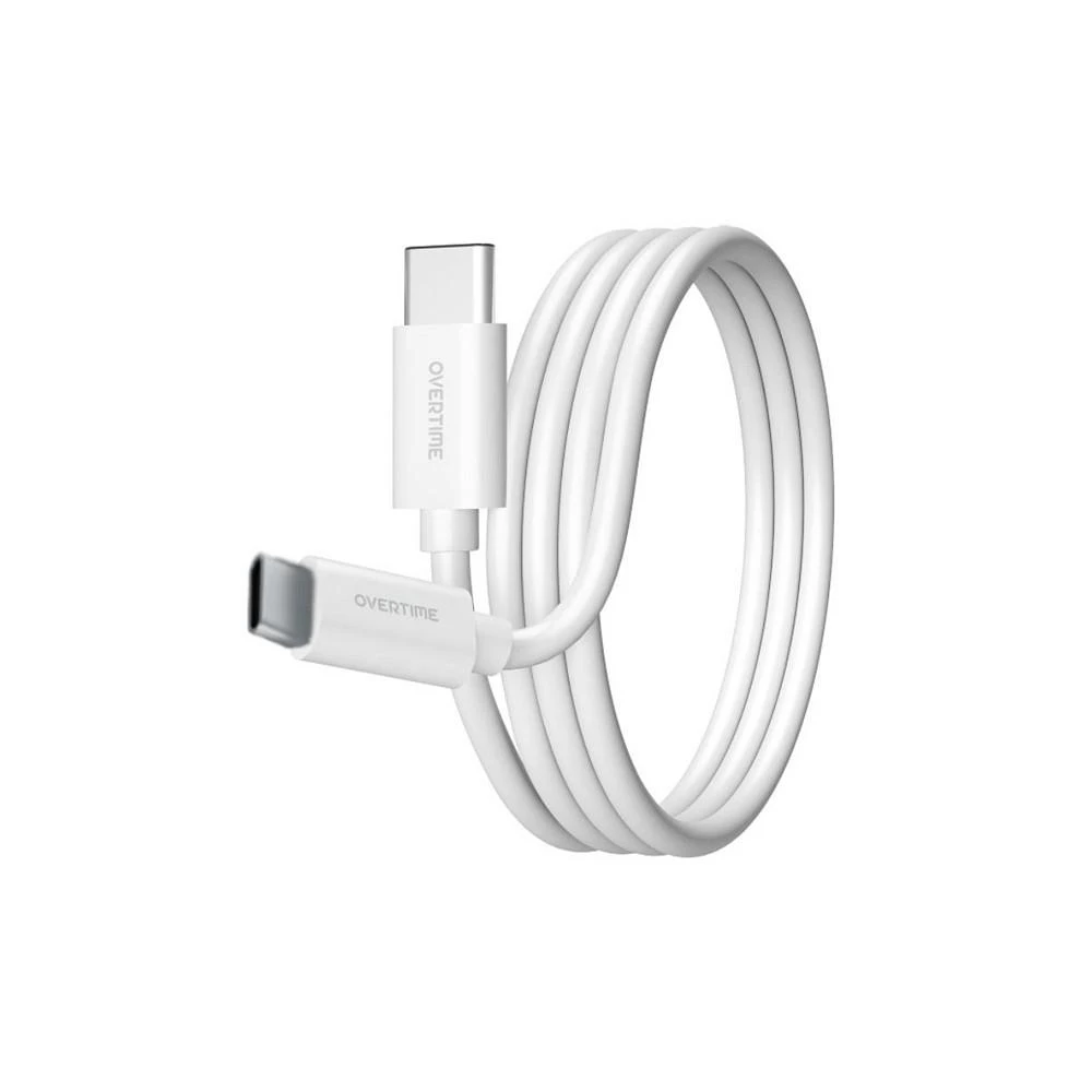 商品Overtime|iPad Pro/Mini and Android Phone 6ft Charging Cable | USB Type C to USB Type C Cable - White (2-Pack),价格¥134,第1张图片