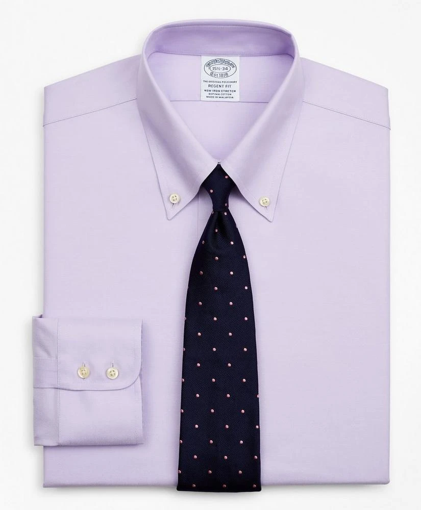商品Brooks Brothers|Stretch Regent Regular-Fit  Dress Shirt, Non-Iron Twill Button-Down Collar,价格¥960,第1张图片
