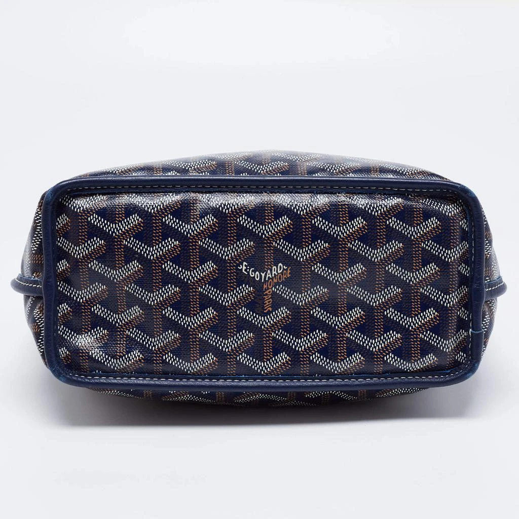 Goyard Navy Blue Goyardine Coated Canvas and Leather Mini Anjou Tote 商品