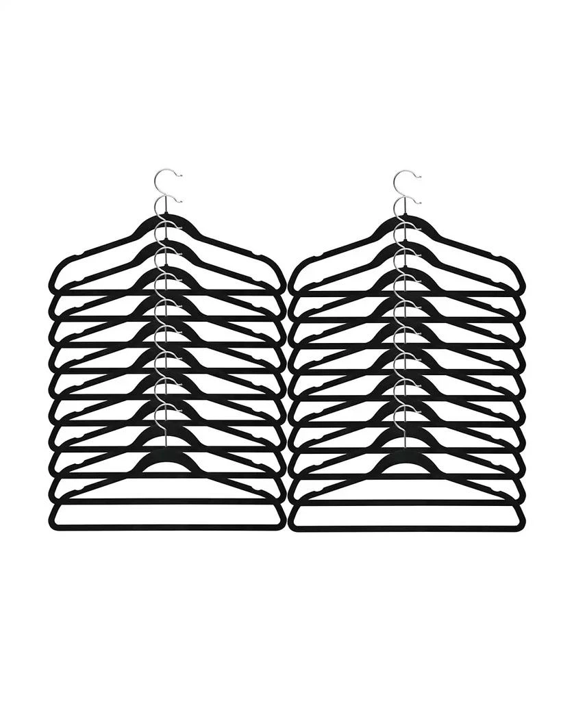 商品Honey Can Do|Slim-Profile Non-Slip Velvet Hangers Set, 20 Pieces,价格¥137,第3张图片详细描述