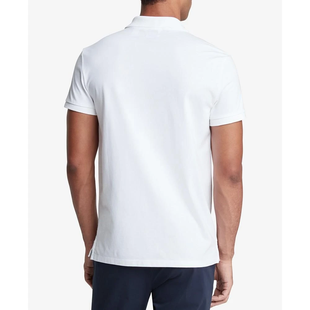 商品Calvin Klein|Men's Slim-Fit Monogram Logo Polo Shirt,价格¥183,第3张图片详细描述