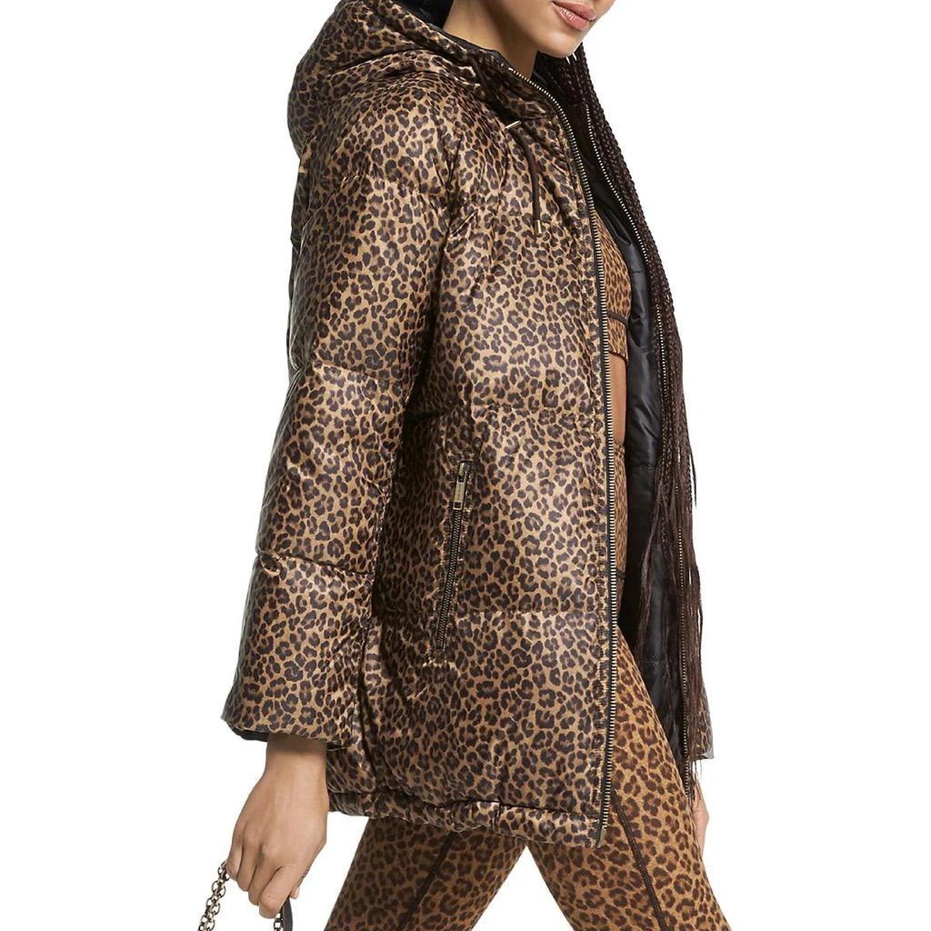 商品Michael Kors|MICHAEL Michael Kors Womens Cheetah Reversible Puffer Jacket,价格¥859,第1张图片