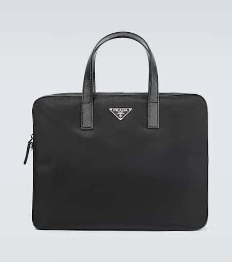 商品Prada|Re-Nylon皮革边饰公文包,价格¥22111,第1张图片