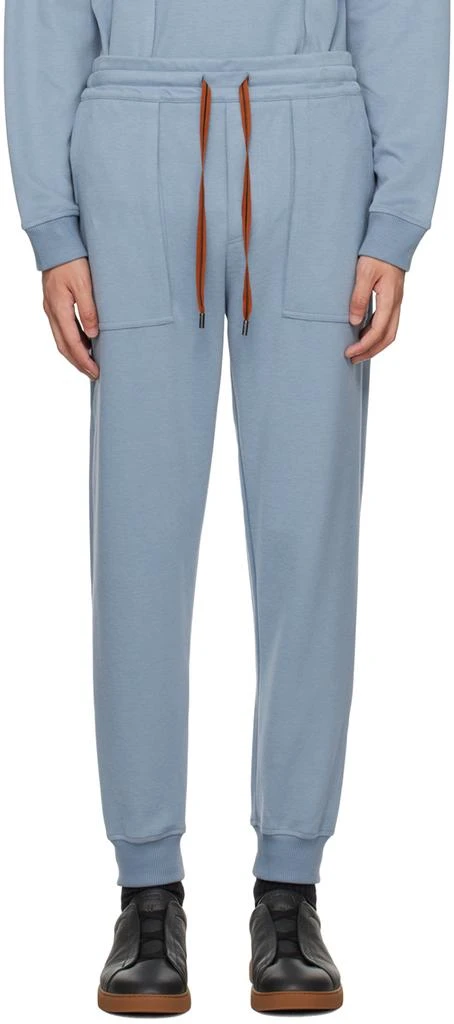 商品Zegna|Blue Essential Sweatpants,价格¥796,第1张图片