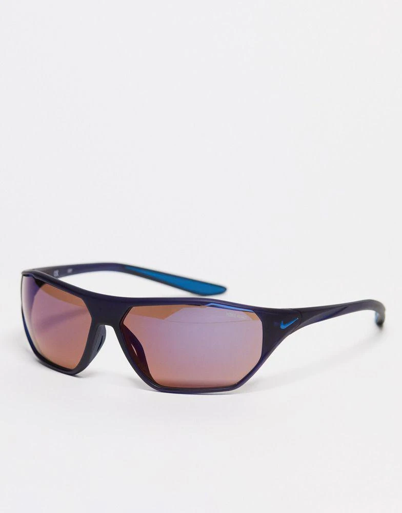 商品NIKE|Nike Areo Drift multi coloured lens performance sunglasses in navy,价格¥795,第1张图片