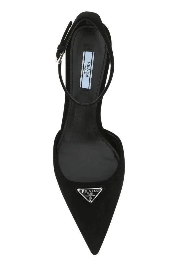 商品Prada|PRADA heeled shoes in black suede,价格¥5712,第4张图片详细描述
