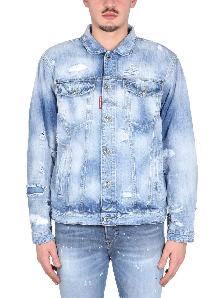 商品DSQUARED2|Dsquared2 Delave Denim Jacket,价格¥6734,第1张图片