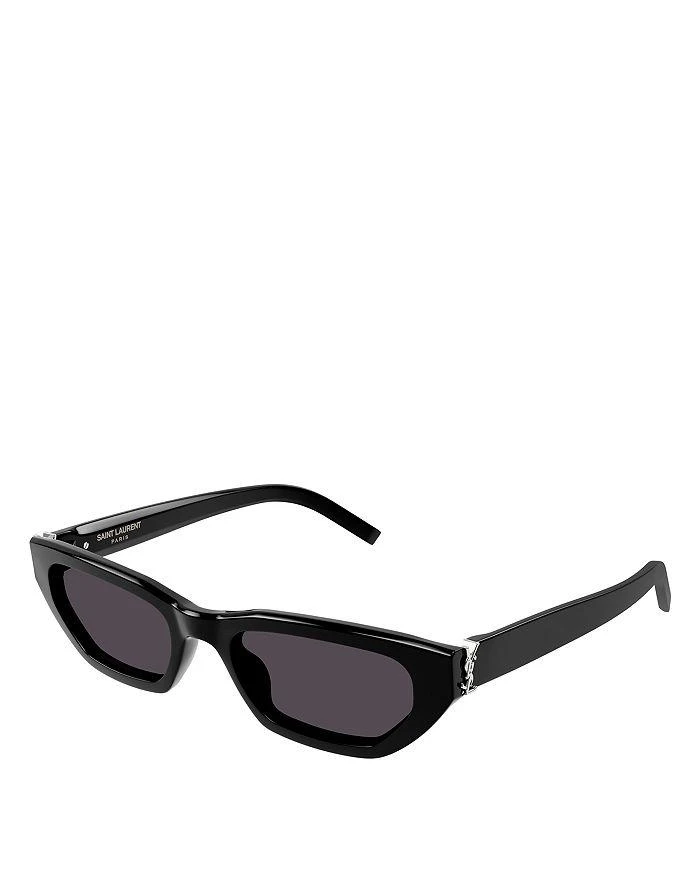 商品Yves Saint Laurent|Monogram Hinge Rectangular Sunglasses, 54mm,价格¥3556,第1张图片