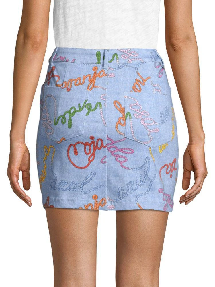 商品Lea & Viola|Wordy Denim Skirt,价格¥238,第2张图片详细描述