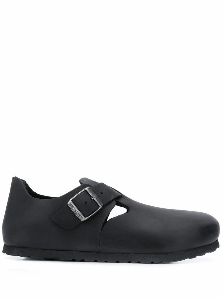 商品Birkenstock|Birkenstock Men's Black Leather Loafers,价格¥1590,第1张图片