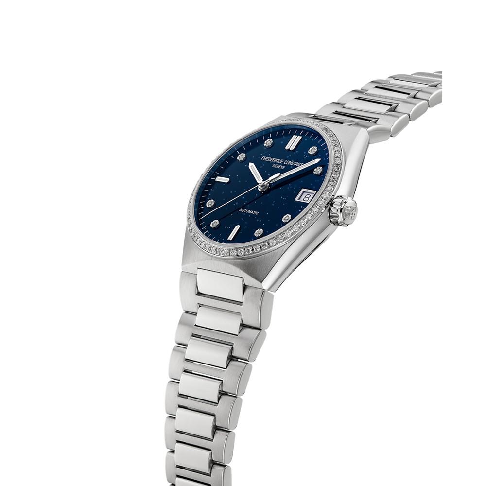 Women's Swiss Automatic Highlife Diamond (1/2 ct. t.w.) Stainless Steel Bracelet Watch 34mm商品第2张图片规格展示