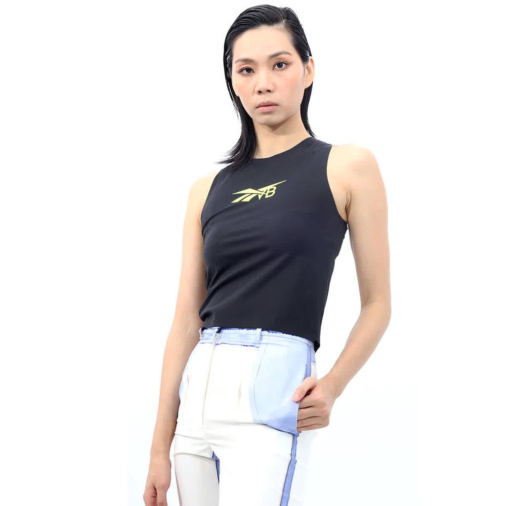 X Victoria Beckham Black Crewneck Logo Tank Top商品第2张图片规格展示