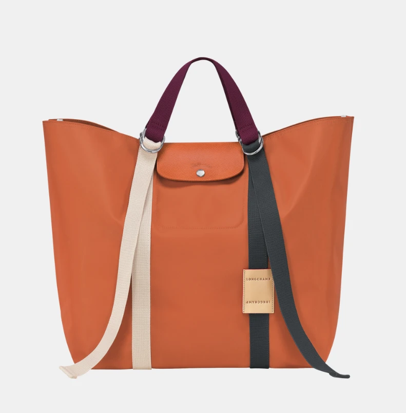 商品[国内直发] Longchamp|珑骧女士帆布拼皮革单肩手提包10204 HCC P69,价格¥1206,第1张图片