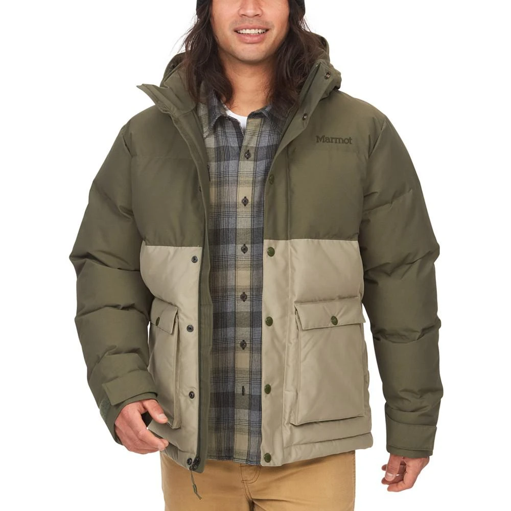 商品Marmot|Men's Fordham Colorblocked Quilted Full-Zip Down Jacket with Zip-Off Hood,价格¥1428,第1张图片