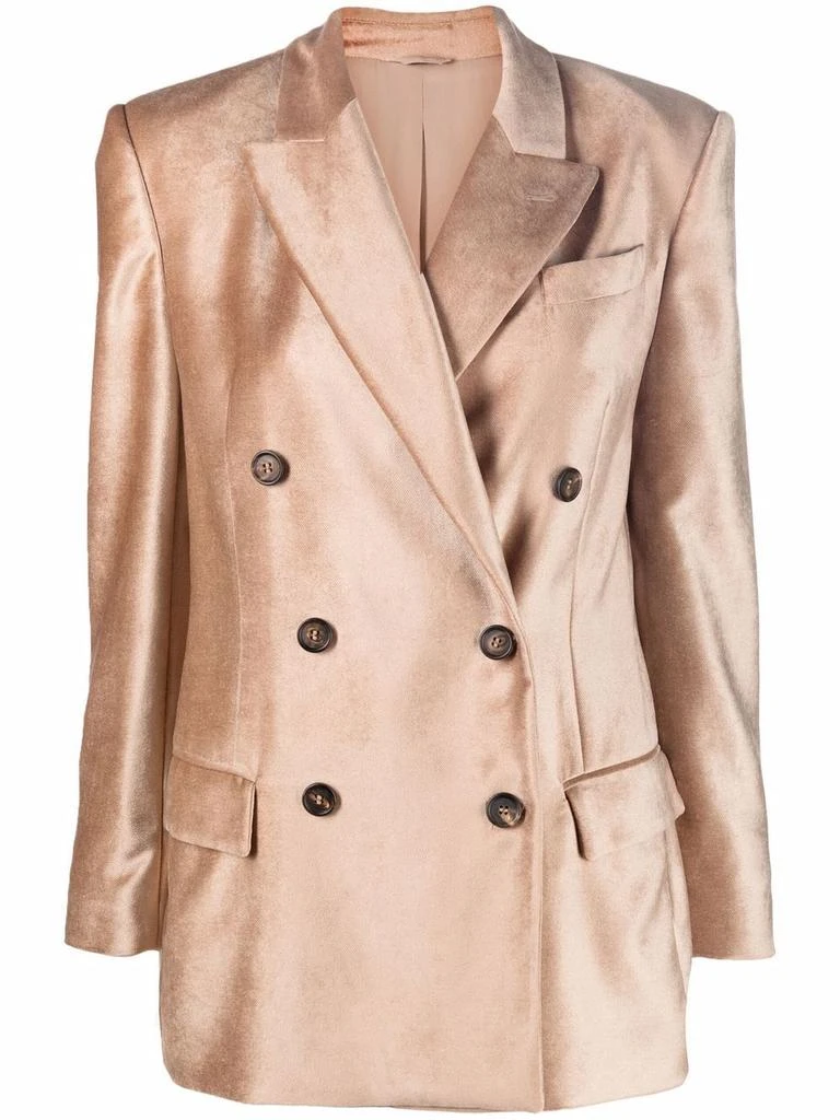 商品Brunello Cucinelli|Brunello cucinelli women's beige viscose blazer,价格¥21861,第1张图片