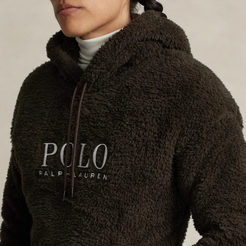 商品Ralph Lauren|Polo Ralph Lauren Men's Hi-Pile Logo Hoodie - Dark Beech,价格¥2040,第3张图片详细描述