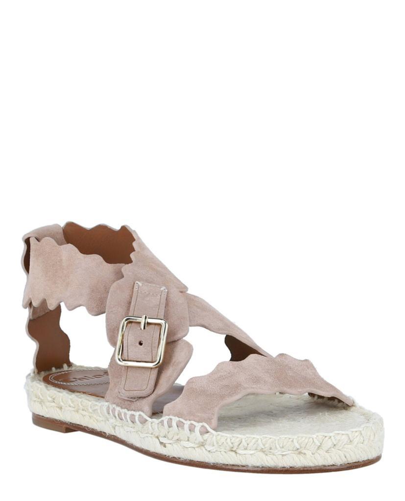 商品Chloé|Lauren Suede Espadrille Sandals,价格¥2106,第4张图片详细描述