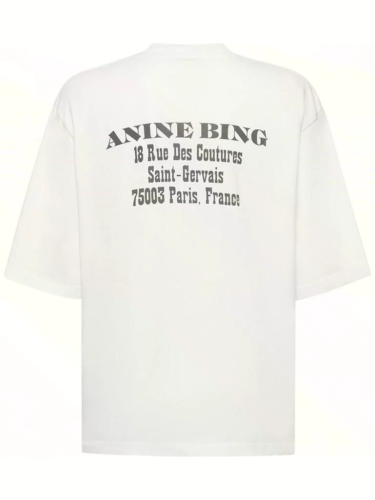 商品ANINE BING|Avi Cotton Jersey T-shirt,价格¥755,第4张图片详细描述