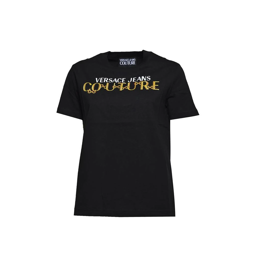 商品Versace|VERSACE JEANS COUTURE T-shirts and Polos Black,价格¥1014,第1张图片